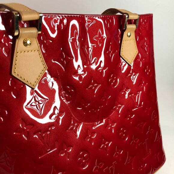 LV  Red Vernis Houston Tote Sku# 85785 (Gently Used) - Picture 12 of 12